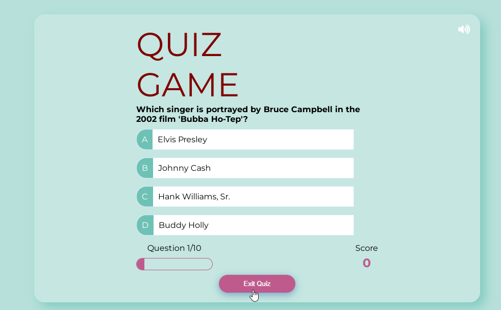 Simple Quiz Game(Movie Edition) in JavaScript Free Source Code